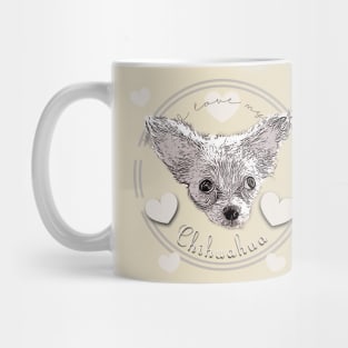 I love my Chihuahua pastel pink Mug